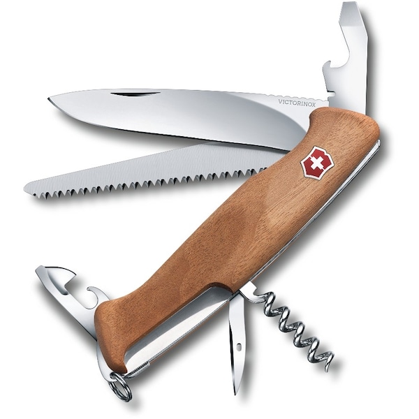 Swiss Army Brands 2024 Victorinox 0.9561.63Us1 Rangerwood 55 Walnut 130Mm, Clam Pack VIC-0.9561.63-X1 - main